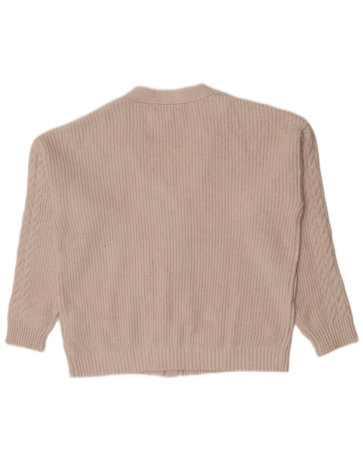 Marks & Spencer - Cárdigan para mujer, talla 40, poliéster beige medio