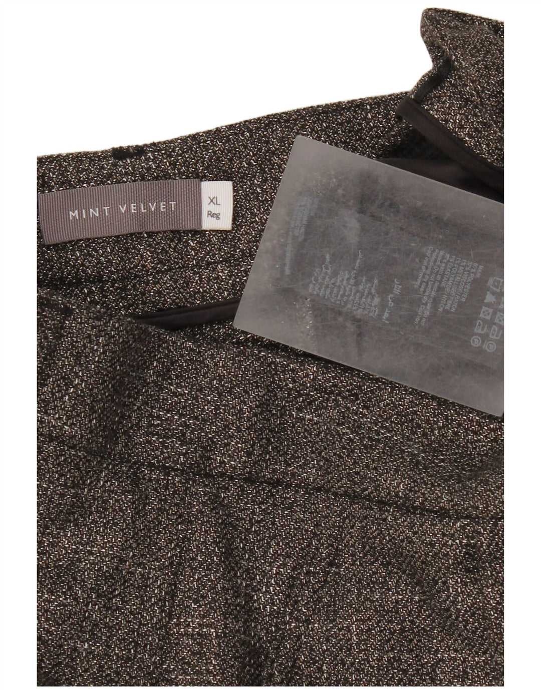 MINT VELVET Pantalón cargo con pinzas para mujer XL W36 L30 Poliéster moteado gris