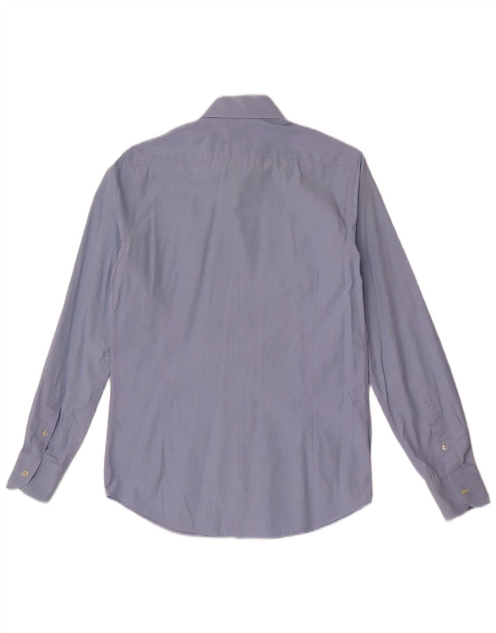 MASSIMO DUTTI Camisa Hombre Talla 38 38 Raya Azul Mediana