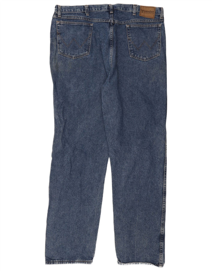 Vaqueros Wrangler Hombre Rectos W42 W34 Algodón Azul