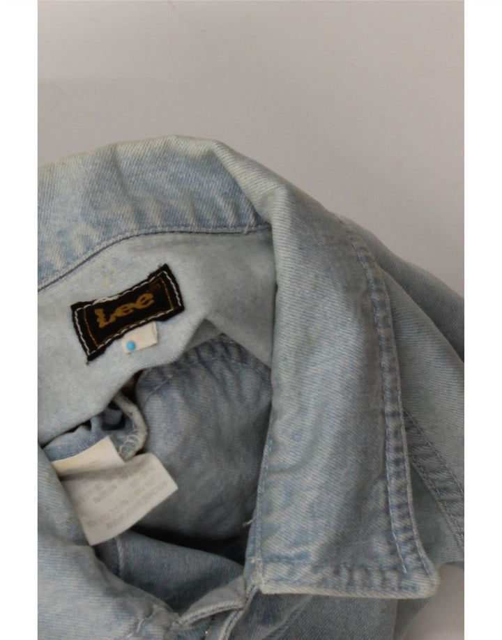 LEE Chaleco vaquero para mujer UK 44 Algodón azul grande
