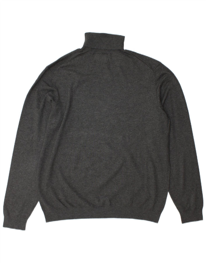 Zara Hombre Jersey De Cuello Vuelto Jersey XL Gris