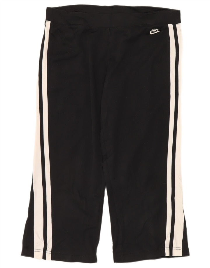 Nike Pantalones Capri para Mujer US 8/10 Mediano Negro Poliéster
