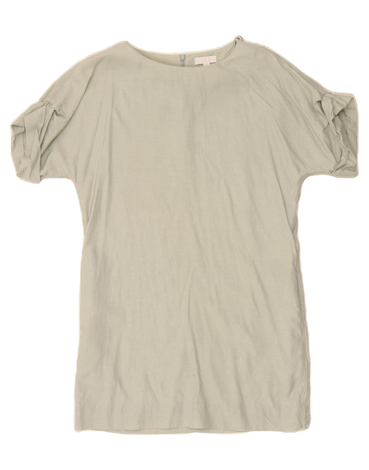 COS Womens Oversized Tunic Dress EU 36 Small Green Cupro Vintage Cos and Second-Hand Cos from Messina Hembry 