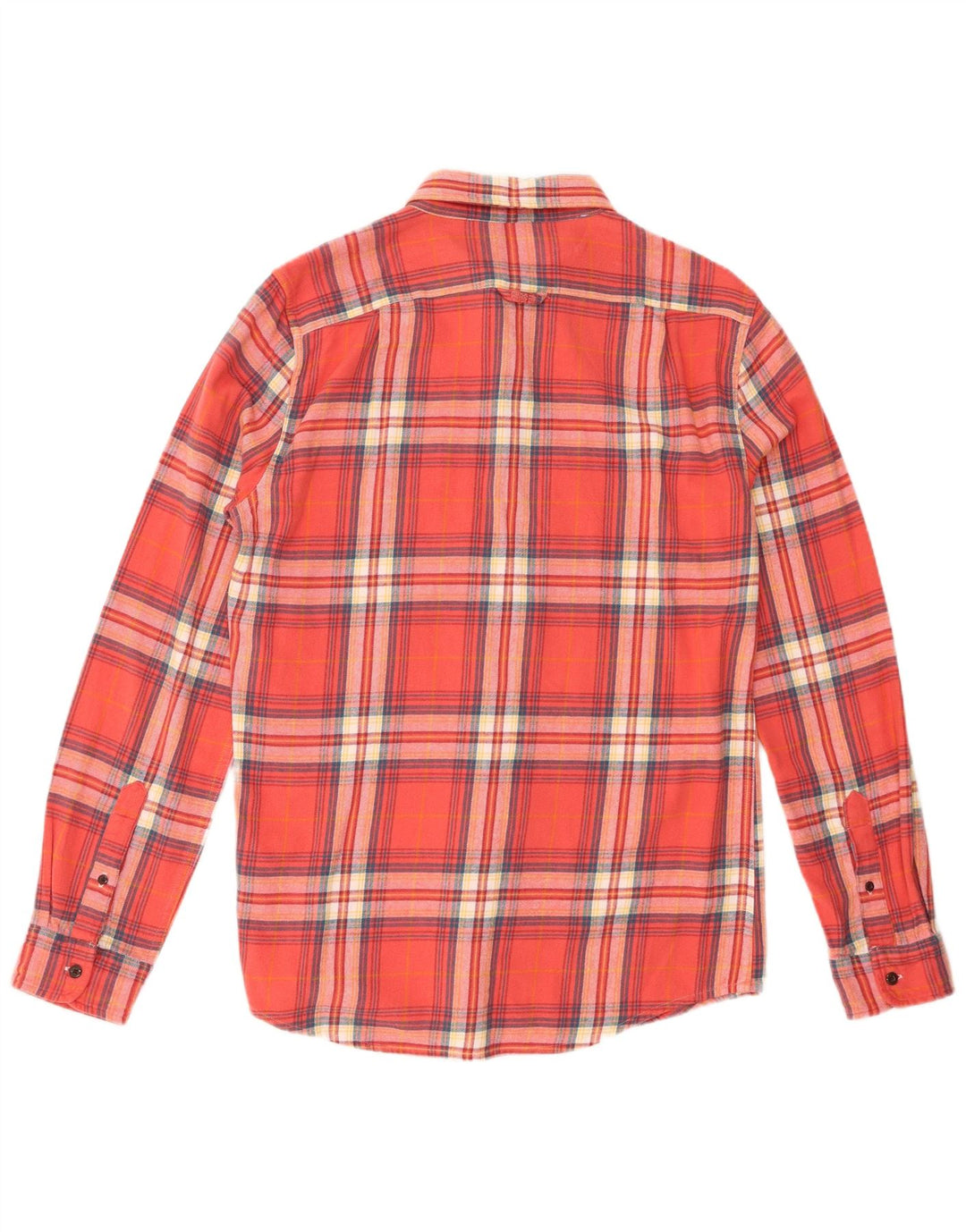Superdry Camisa De Franela De Algodón A Cuadros Rojo Grande Para Hombre