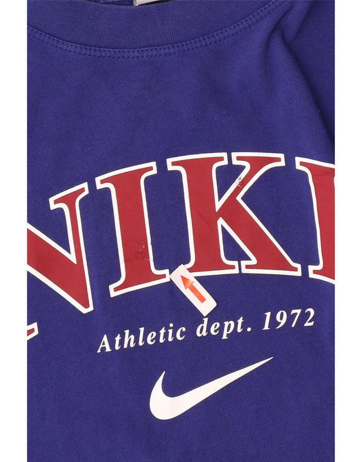 Nike Camiseta gráfica para hombre, talla pequeña, azul
