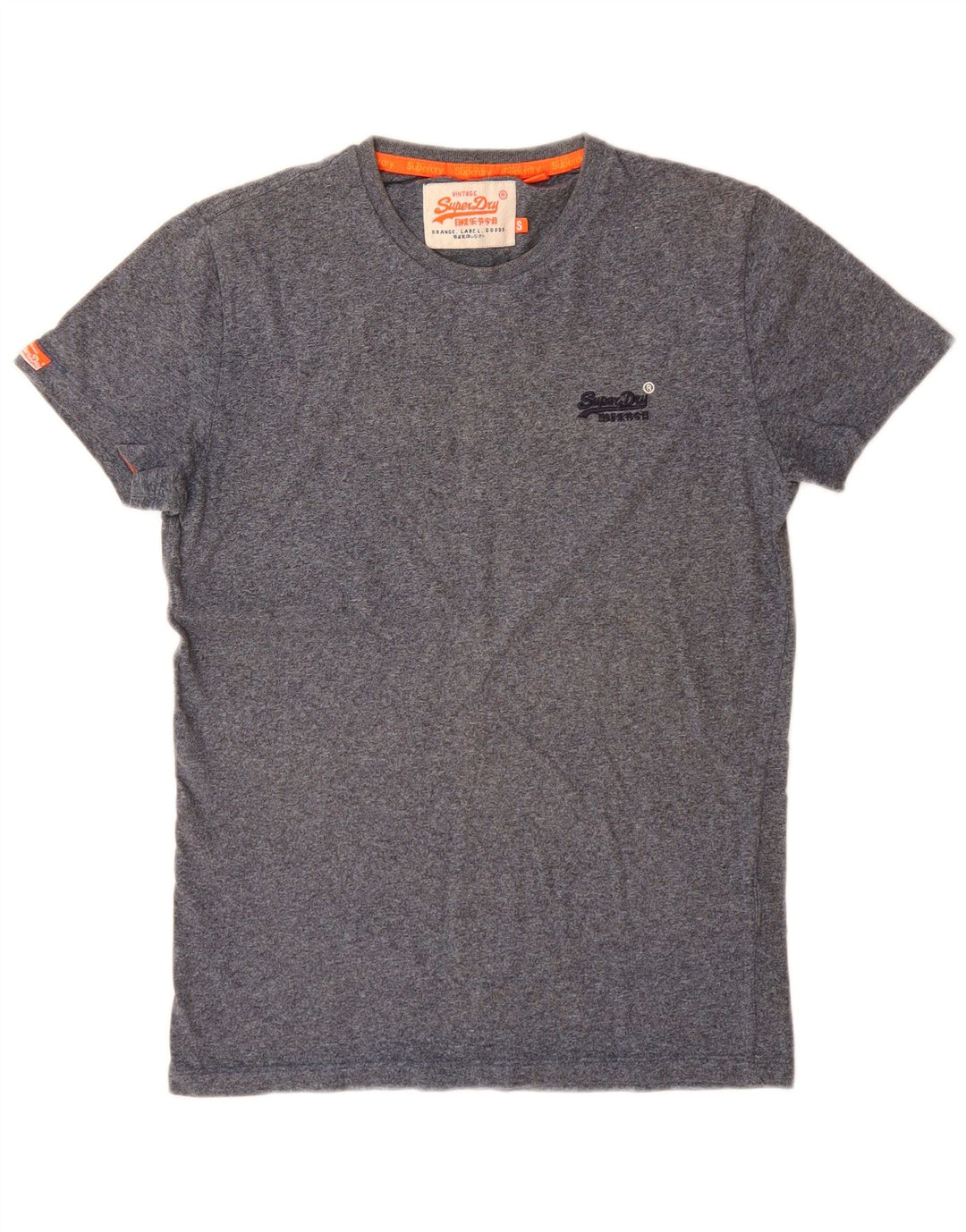 Superdry Camiseta De Jersey Para Hombre Top Pequeño De Algodón Con Motivos Azul Marino