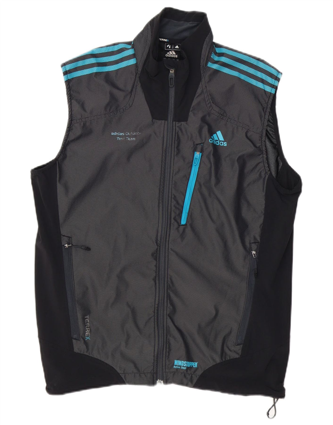 ADIDAS Hombre Terrex Chándal Top Chaqueta UK 42/44 Grande Azul Marino