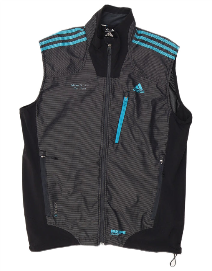 ADIDAS Hombre Terrex Chándal Top Chaqueta UK 42/44 Grande Azul Marino