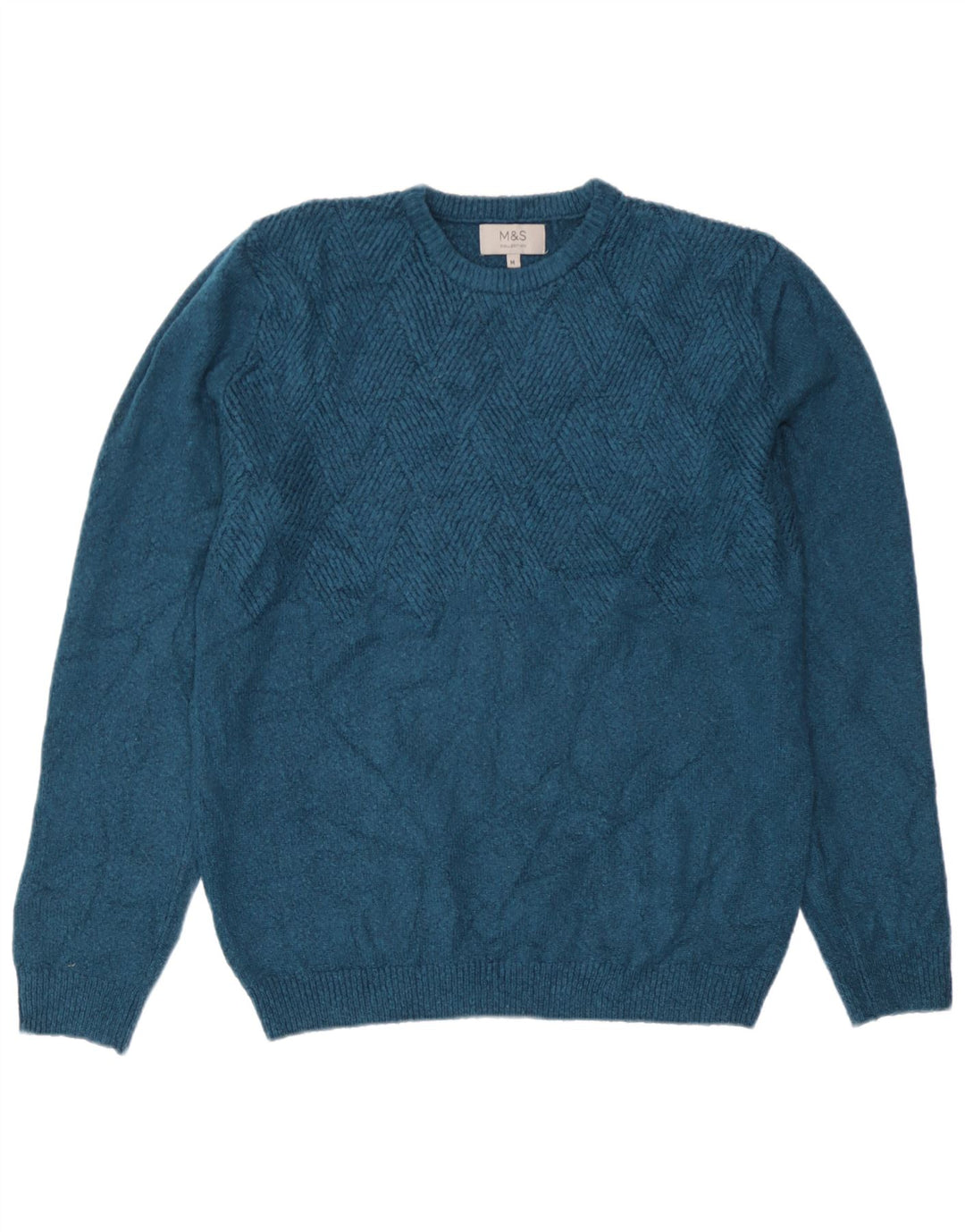 Marks & Spencer Jersey De Cuello Redondo Para Hombre Acrílico Verde Medio