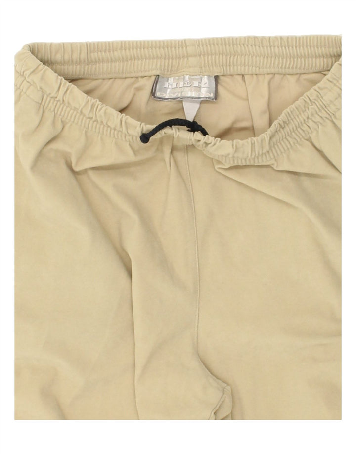 VINTAGE Womens Tracksuit Trousers Joggers UK 14 Medium Beige Vintage Vintage and Second-Hand Vintage from Messina Hembry 