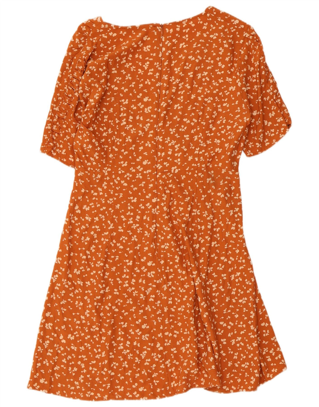 French Connection Vestido de verano para mujer UK 40 Viscosa floral naranja medio