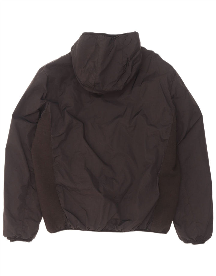 Kappa Chaqueta acolchada con capucha para hombre UK 44 2XL Poliamida negra
