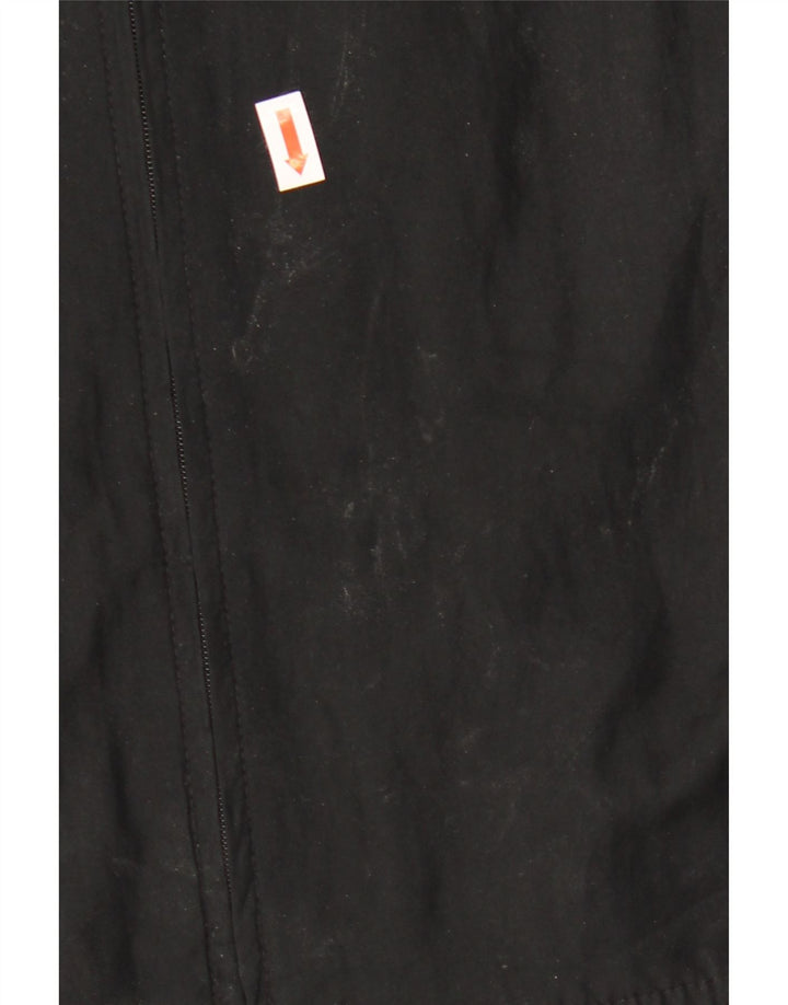 Adidas - Chaqueta de chándal con capucha para mujer, talla 40, poliéster negro grande