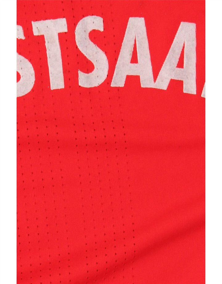 Adidas Hombre Graphic Top Manga Larga Poliéster Rojo Medio