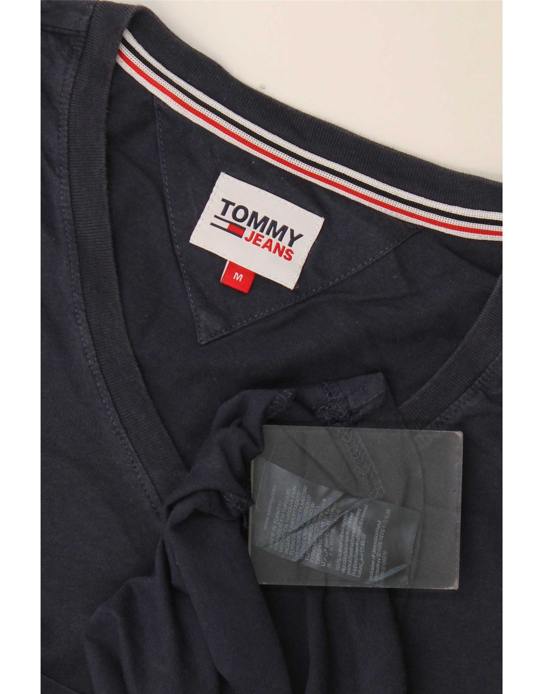 Camiseta Tommy Hilfiger Hombre Top Medium Azul Marino Algodón