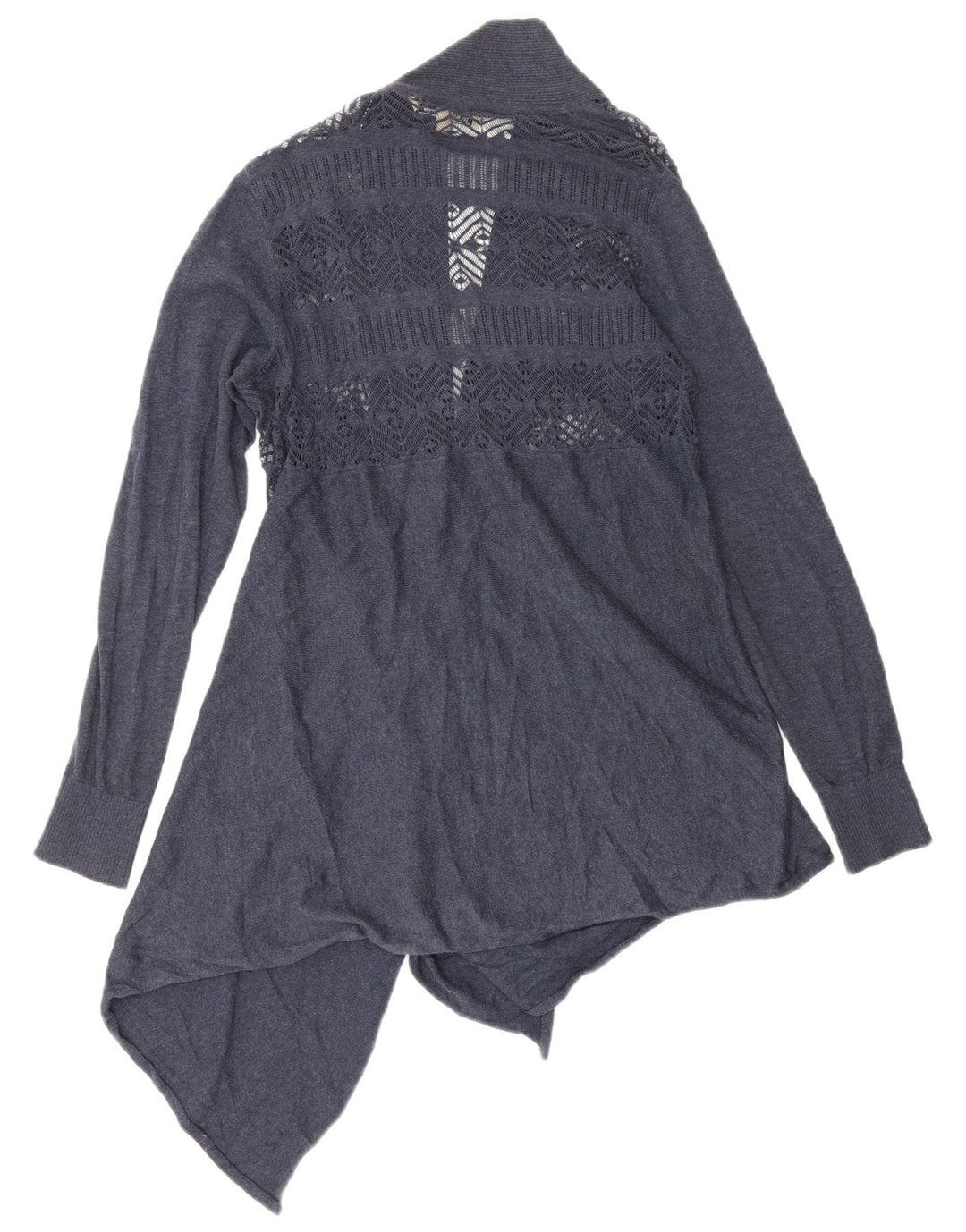 Cárdigan asimétrico para mujer Fat Face UK 10 Small Azul marino Algodón