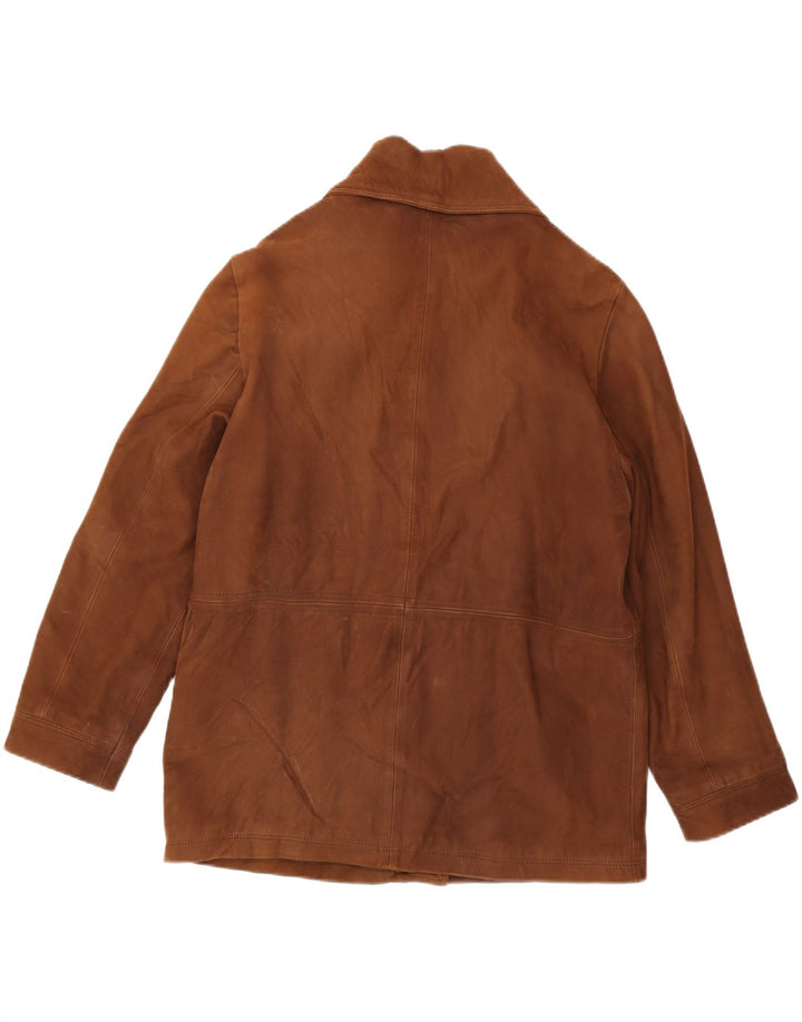 Conbipel Chaqueta de cuero para mujer UK 44 Cuero marrón grande
