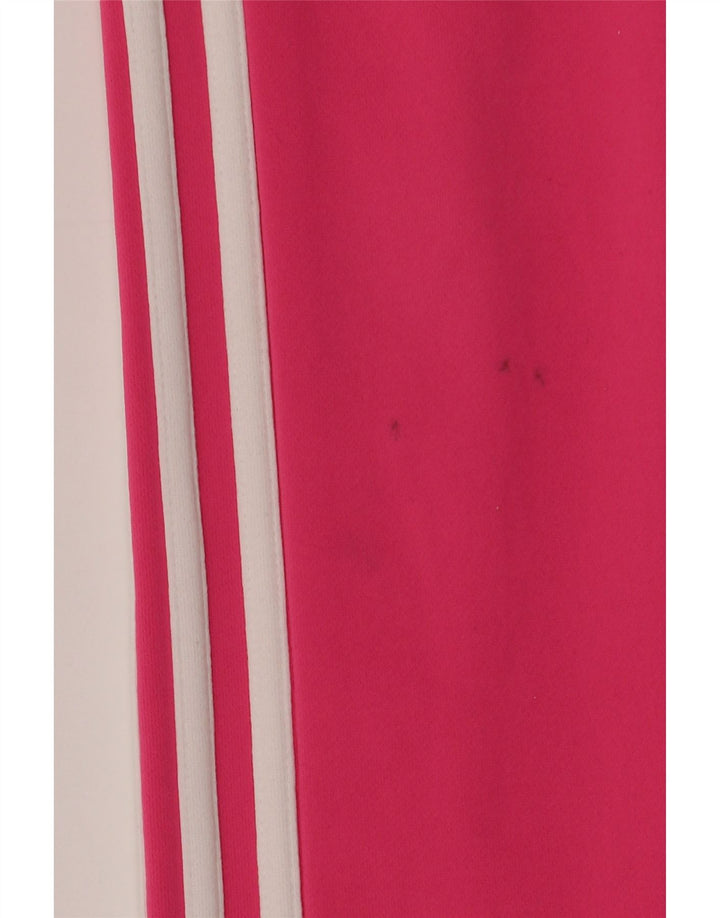 Adidas Pantalones de chándal rectos para mujer UK 10 Small Pink Poliéster