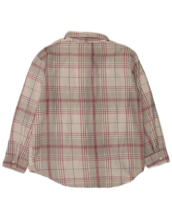 LEVI'S Camisa de franela para niña 14-15 años Algodón a cuadros gris