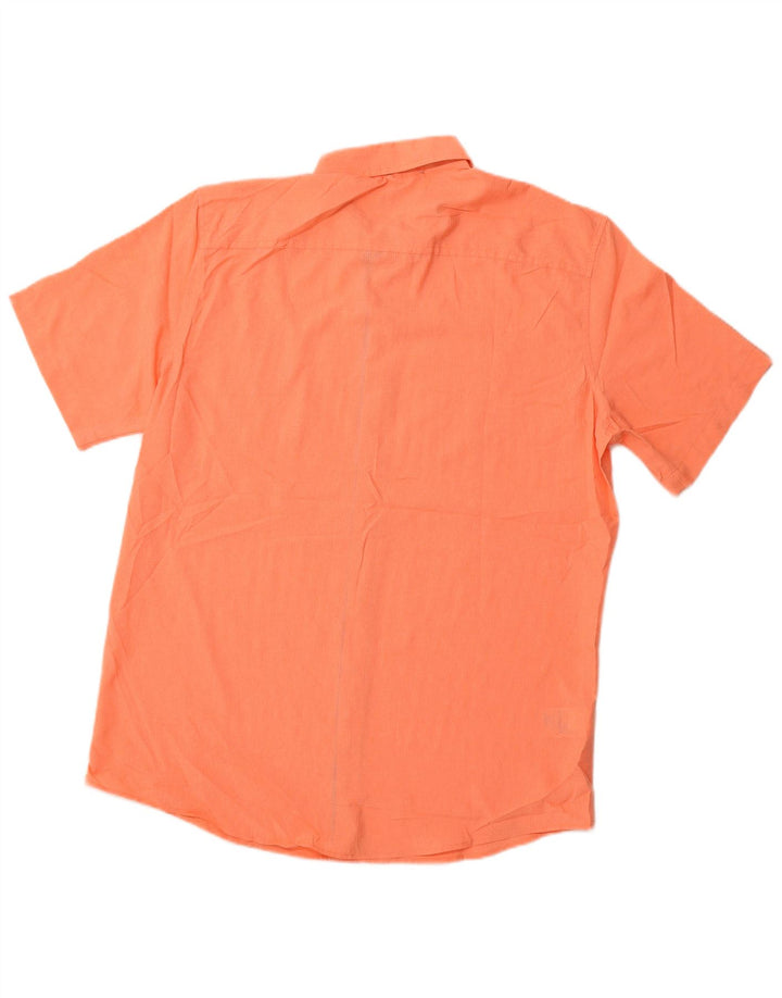 EDDIE BAUER Camisa clásica de manga corta para hombre, talla grande, color naranja