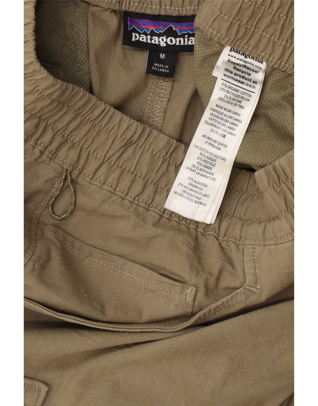 Shorts Cargo Patagonia Hombre Medium W32 Algodón Caqui