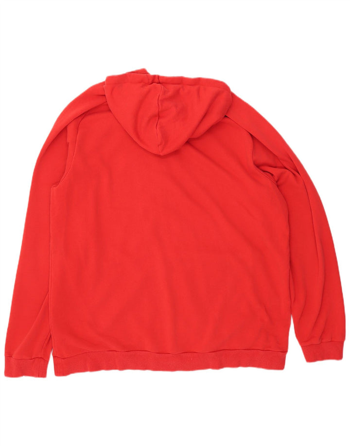 PUMA Sudadera con capucha y cremallera gráfica para hombre 2XL Algodón rojo