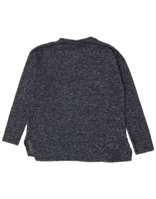 Zara Sudadera Niña Jumper 11-12 Años Azul Marino Moteado Poliéster