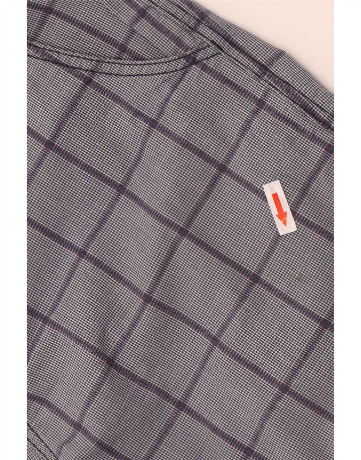 Woolrich Pantalones cortos chinos para hombre W32 Medium Blue Check