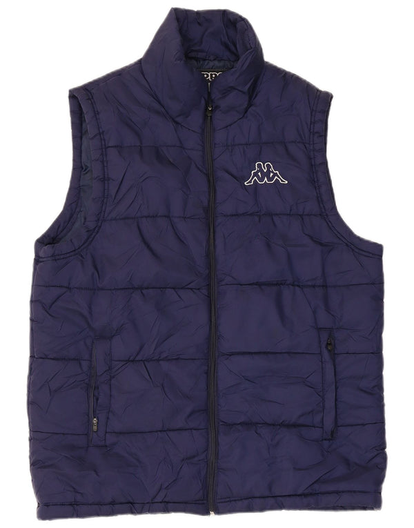 Chaleco acolchado Kappa para hombre UK 40 Large Poliamida azul marino