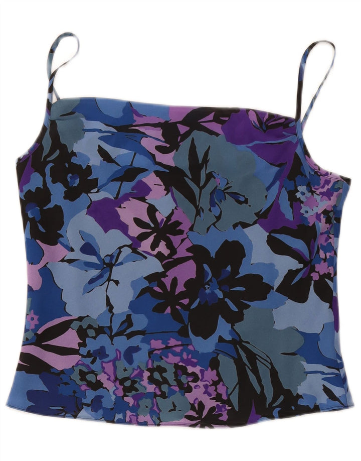 St. Bernard - Top corto para mujer, talla 40, talla mediana, multicolor floral