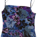 St. Bernard - Top corto para mujer, talla 40, talla mediana, multicolor floral