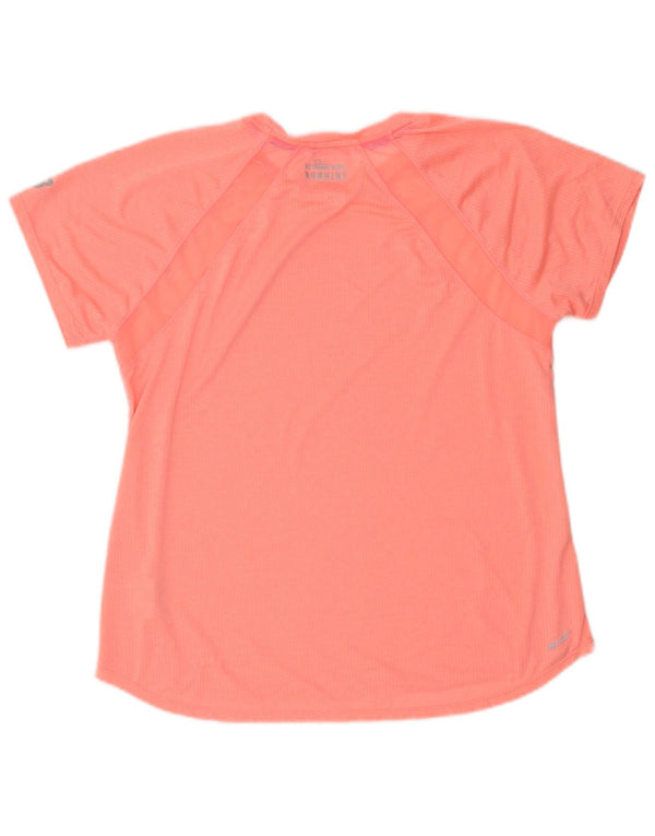 New Balance Womens Graphic T-Shirt Top UK 16 Large Pink Polyester