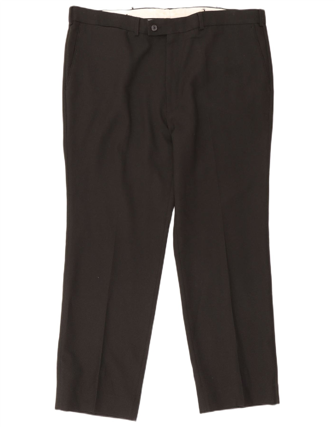 Farah Hombre Pantalón De Traje Recto W42 L30 Negro