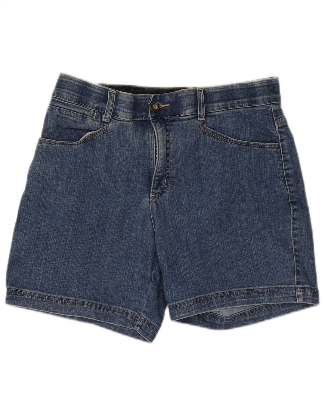LEE Womens Stretch Denim Shorts US 10 Large W30  Blue Cotton