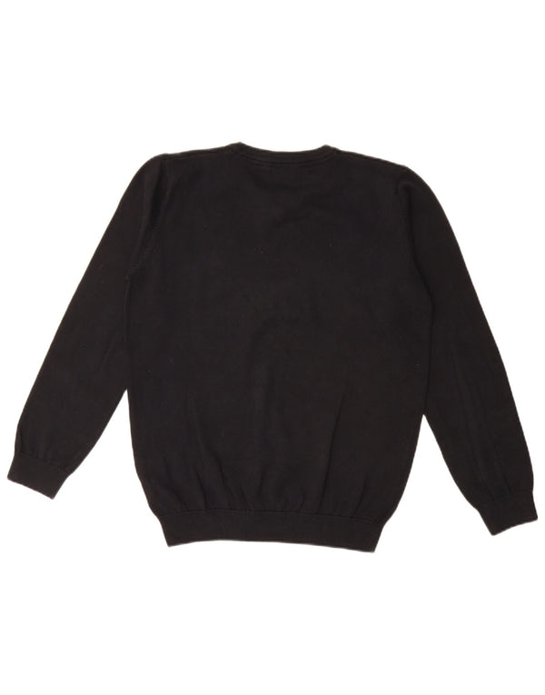 Marks & Spencer Jersey con cuello en V para niños 13-14 años Algodón negro