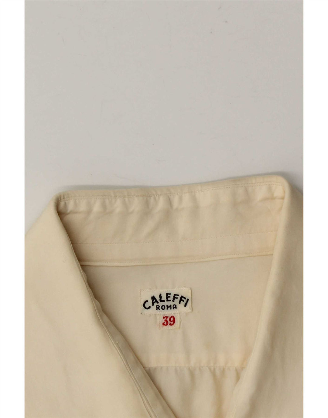 Camisa Caleffi Hombre Talla 39 Mediana Blanquecina