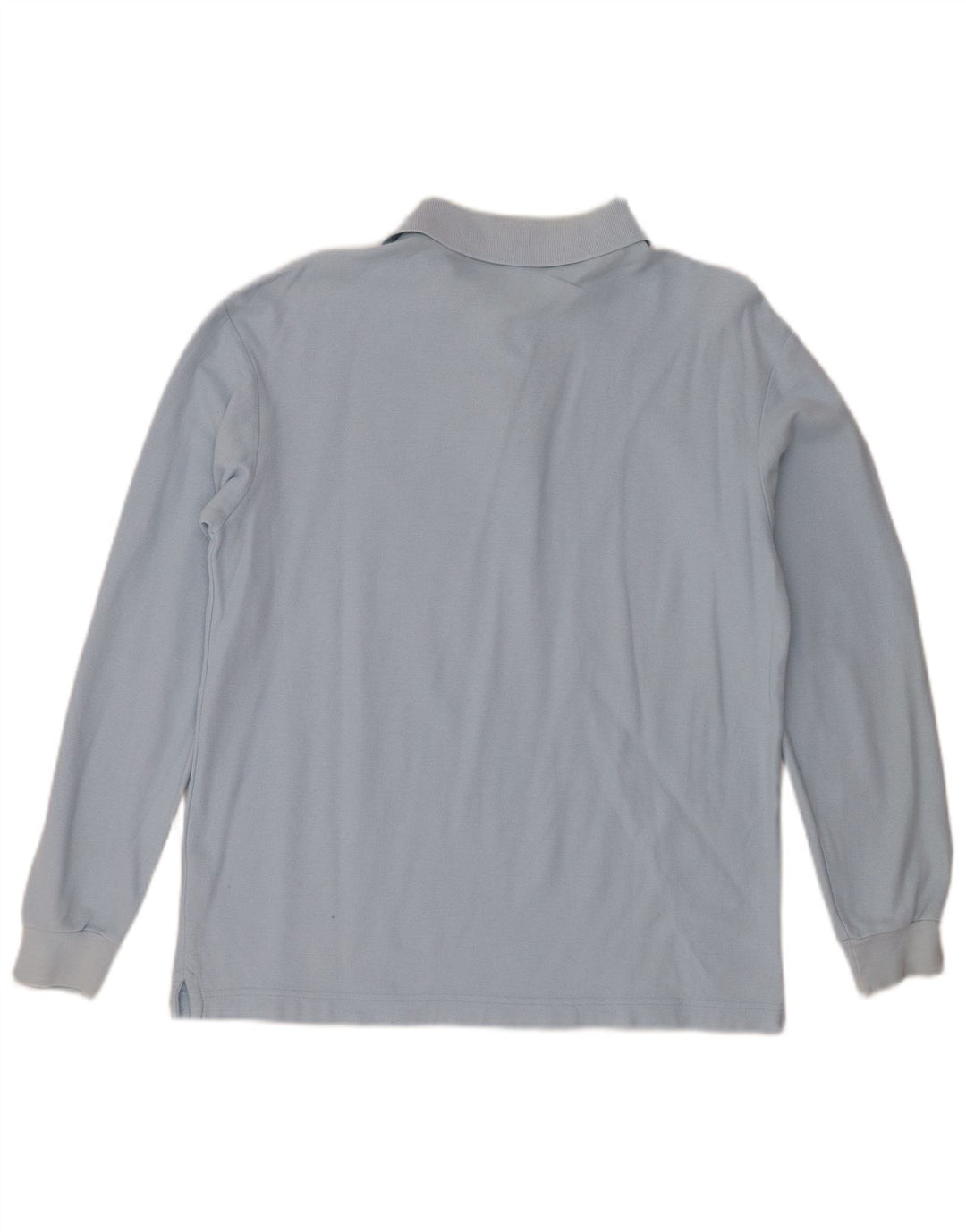 Fila Polo De Manga Larga Para Hombre Pequeño Algodón Azul