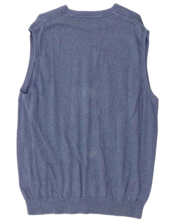 Marks & Spencer Camiseta sin mangas para hombre XL Algodón azul