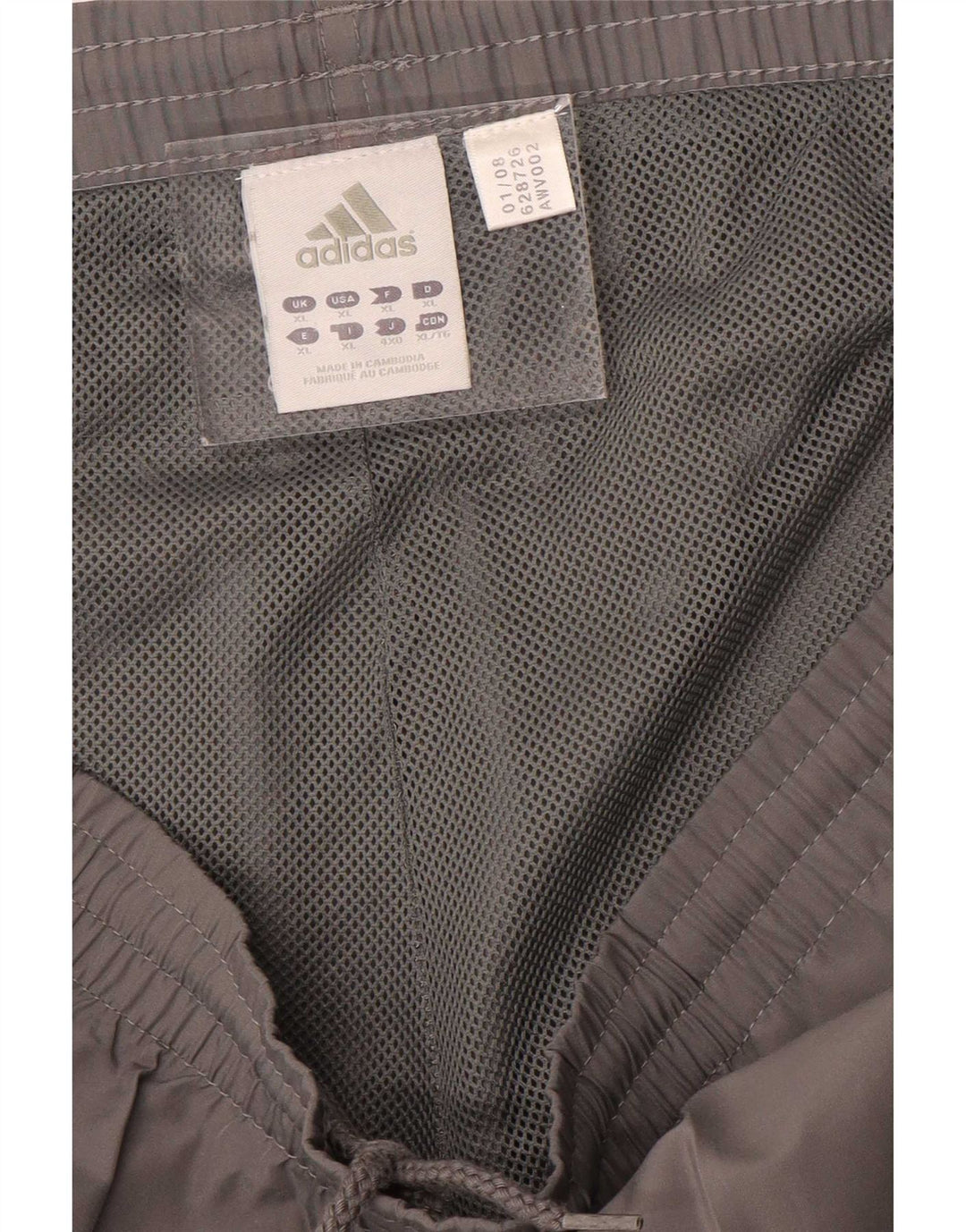 Adidas Pantalón Chándal Hombre XL Gris
