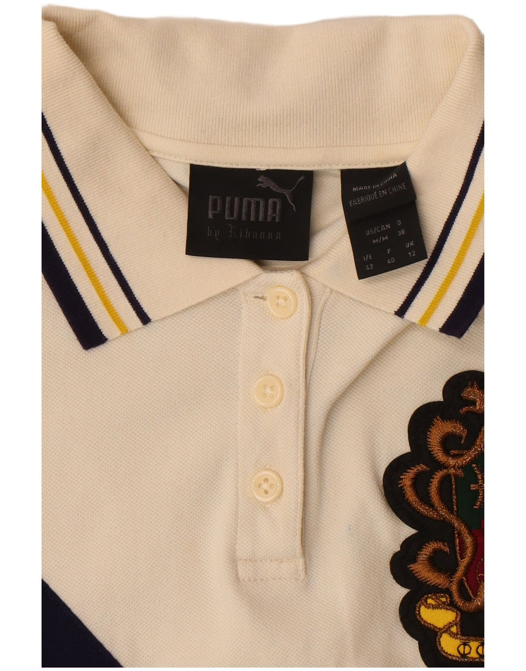 Puma Vestido Polo para Mujer UK 12 Medium Beige