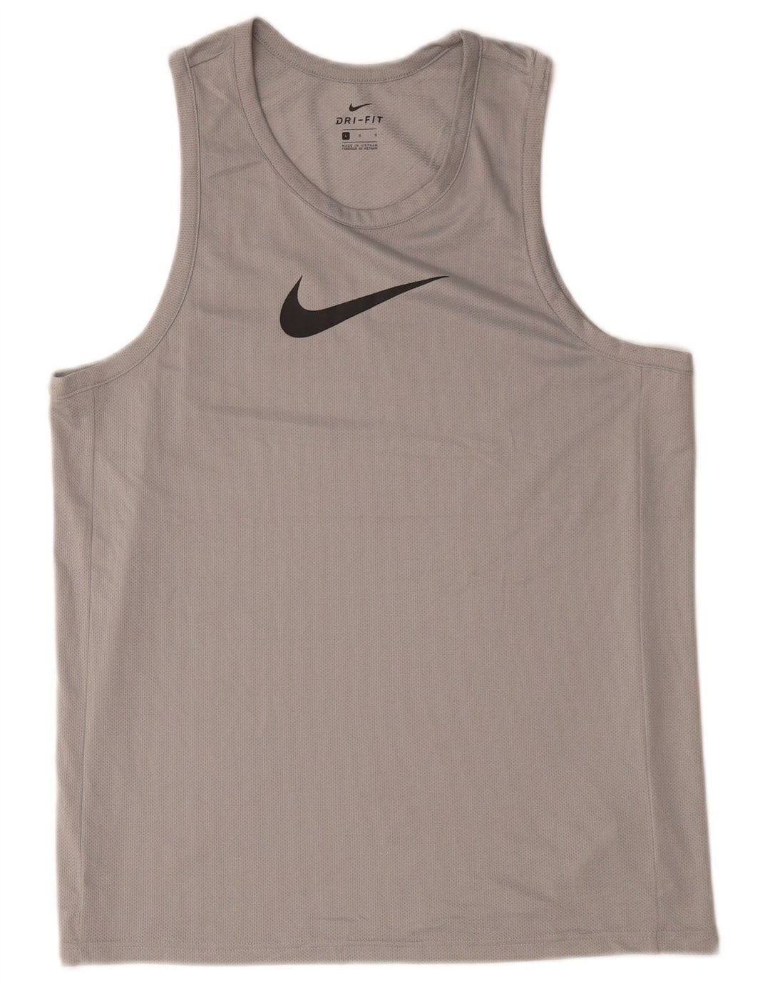 Nike Dri Fit Graphic Vest Top para hombre, poliéster gris grande