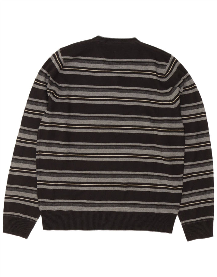 Marks & Spencer Suéter con Cuello en V Autograph para Hombre Rayas Negras Medianas