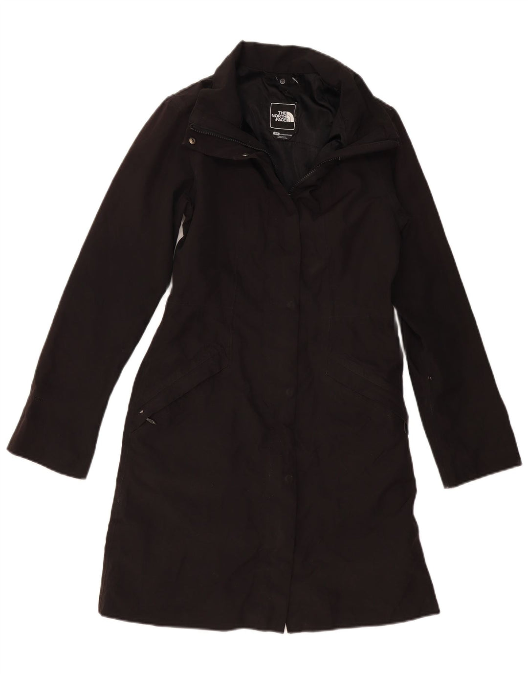 THE NORTH FACE Abrigo cortavientos para mujer UK 10 Small Poliéster negro