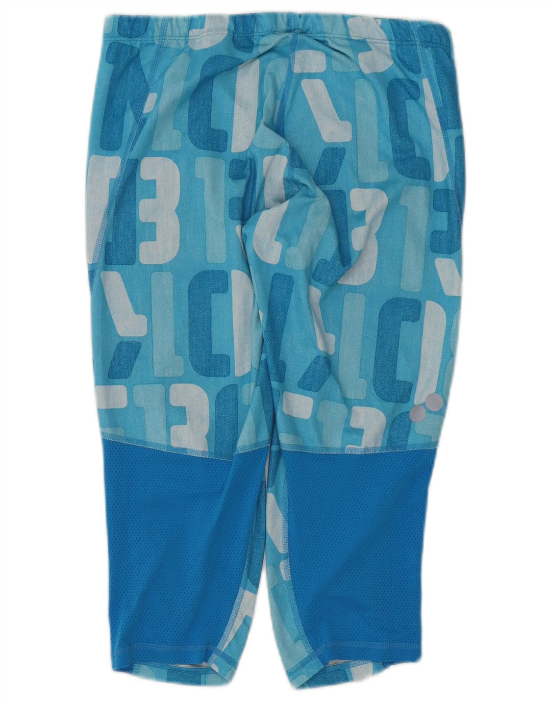 REEBOK Pantalones de chándal gráficos para mujer UK 40 Azul medio Colorblock
