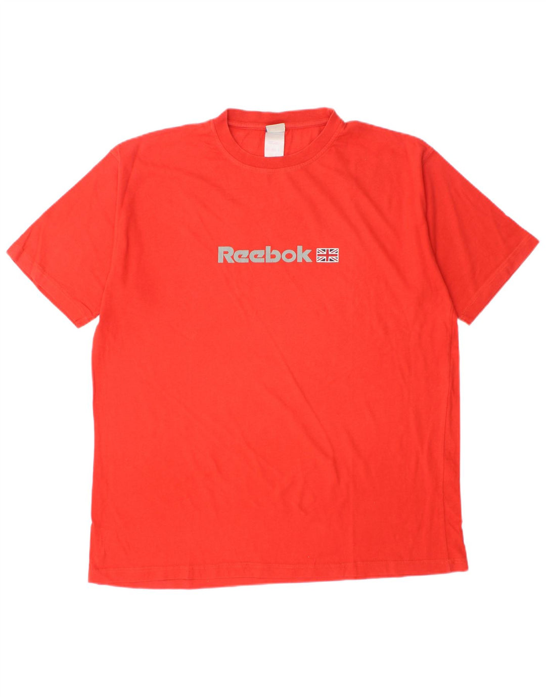 REEBOK Camiseta gráfica para hombre Top grande de algodón rojo