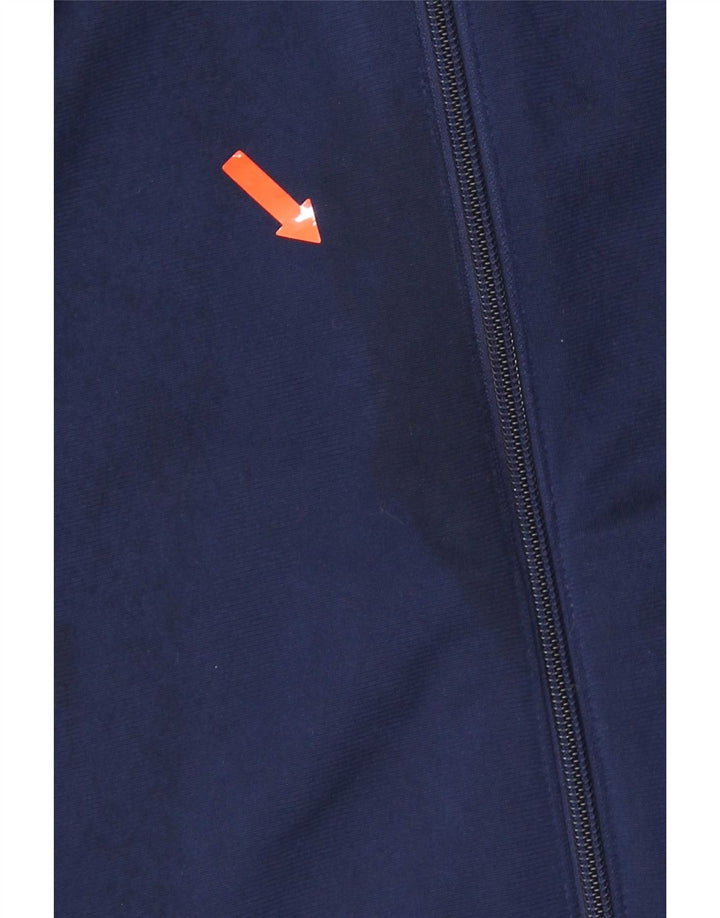 Adidas Hombre Chándal Top Chaqueta Grande Azul Marino Colorblock Poliéster