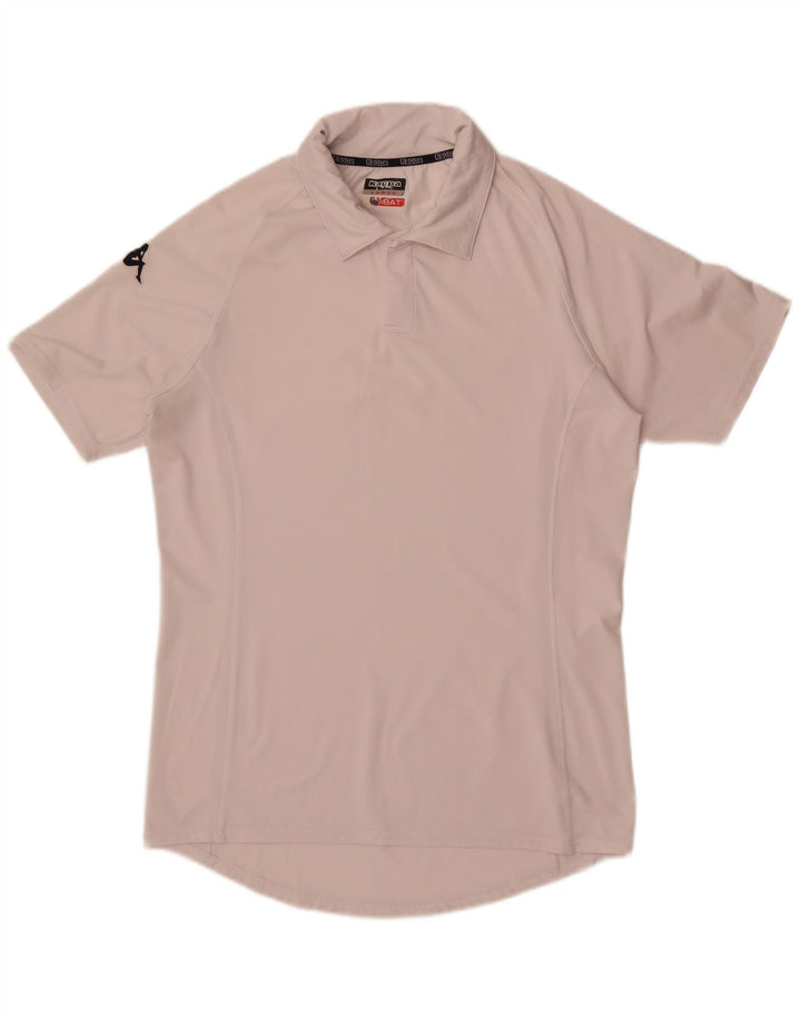 Kappa Polo Gráfico para Hombre Blanco Grande