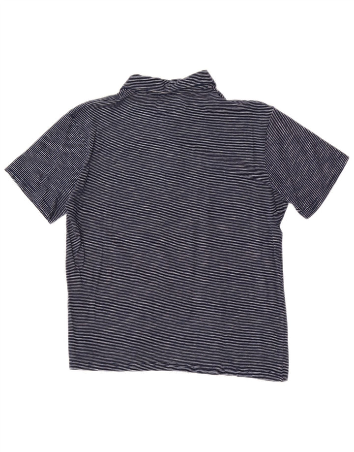 Carrera Polo para hombre pequeño azul marino a rayas