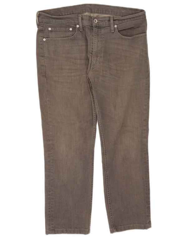 Levi's Mens 511 pantalones vaqueros ajustados recortados W36 L25 algodón gris